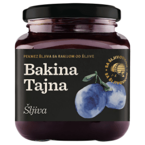 BAKINA TAJNA džem od šljiva s dodatkom rakije 240g slide slika