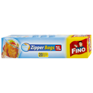 FINO vrećice za zamrzivač zipper 1l 20kom slide slika
