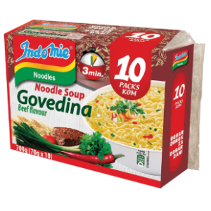 Nudle INDOMIE govedina 10x70g slide slika