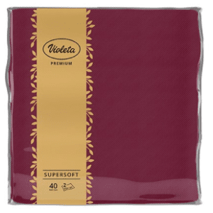 Salvete VIOLETA Premium bordo 2 sloja 40 kom slide slika