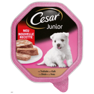 CESAR Junior hrana za pse puretina teletina 150g slide slika