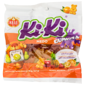 Gumeni bomboni KRAŠ Kiki meda 90g slide slika