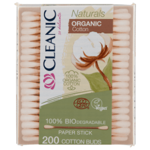 Štapići za uši CLEANIC Naturals Organic 200kom slide slika