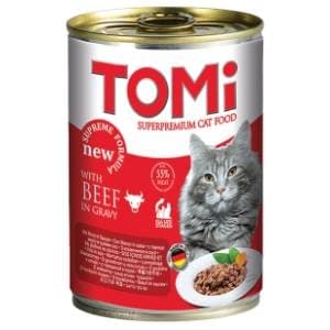 TOMI hrana za mačke govedina 400g slide slika