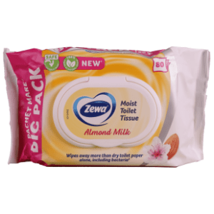 Vlažni toaletni papir ZEWA almond milk 80kom slide slika