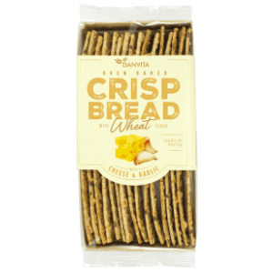 DANVITA Crisp bread hrskave pločice sir bijeli luk 130g slide slika