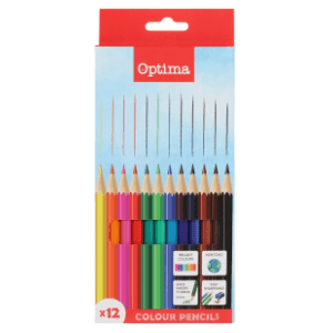 Drvene boje OPTIMA 12kom slide slika