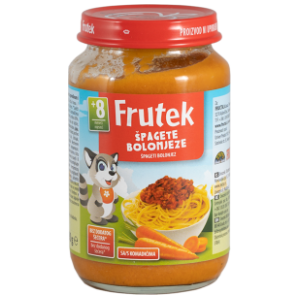FRUTEK kašica špageti bolognese 190g slide slika