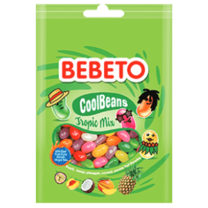 Gumeni bomboni BEBETO cool beans tropic mix 60g slide slika