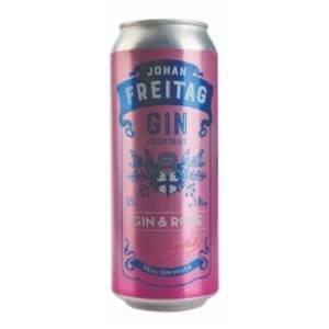 Koktel JOHAN FREITAG Gin&Rose 5% 500ml slide slika