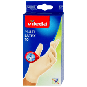 VILEDA rukavice multi latex S/M 10kom slide slika