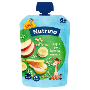 NUTRINO kašica jabuka kruška banana žitarice 180g slide slika