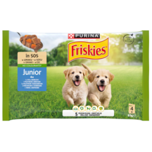 FRISKIES Junior piletina u umaku 4x85g slide slika