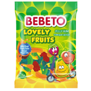 Gumeni bomboni BEBETO lovely fruits 80g slide slika