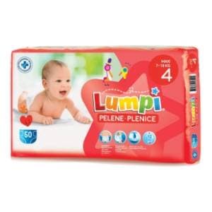 LUMPI pelene 4 maxi 50kom slide slika