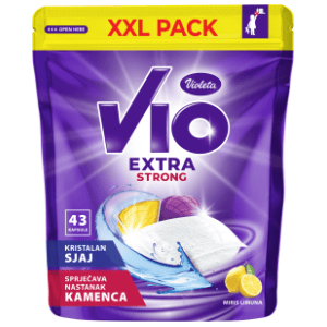 Tablete VIOLETA Extra strong limun 43kom slide slika