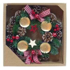 Adventski vijenac sa šišarkama Denis 41-100000 31cm slide slika