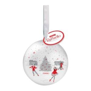 Bombonijera RAFFAELLO Tin balls xmas 40g slide slika