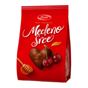 PIONIR Medeno srce višnja 350g slide slika