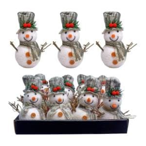 Božićni ukras Snjegović 14cm Denis 40-728000 12kom slide slika