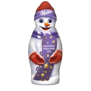 Čokoladna figura MILKA snowman 50g slide slika
