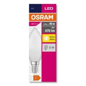 OSRAM LED žarulja E14 4,9W (40W) Classic B 2700K slide slika