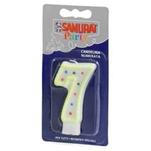 Rođendanska svjećica Broj 7 SAMURAI slide slika