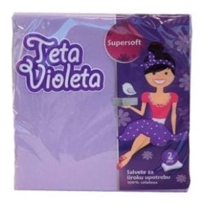 Salvete VIOLETA Super soft lila 2 sloja 25 kom slide slika