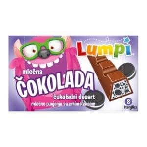 Čokolada LUMPI drobljeni keks 93g slide slika