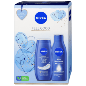 NIVEA set Feel good (gel za tuširanje i mlijeko za tijelo 250ml) slide slika
