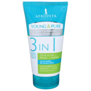 AFRODITA Young and pure 3u1 gel piling i maska za lice 150ml slide slika