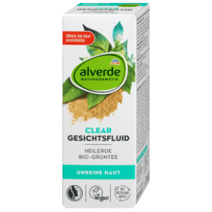 ALVERDE Clear fluid za lice glina i organski zeleni čaj 50ml slide slika