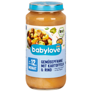 BABYLOVE kašica povrće s krumpirom i junetinom 250g slide slika