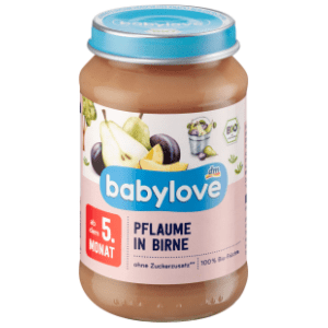 BABYLOVE kašica šljiva u kruški 190g slide slika