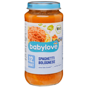 BABYLOVE kašica špageti bolognese 250g slide slika