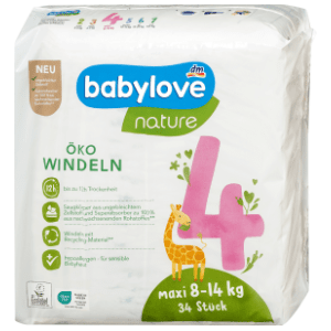 BABYLOVE pelene nature 4 maxi 34kom slide slika