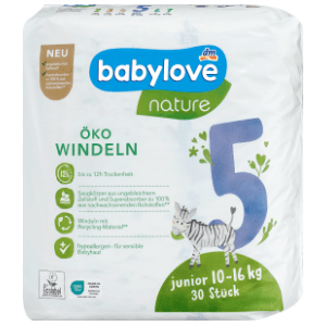 BABYLOVE pelene nature 5 junior 30kom slide slika