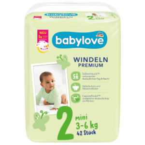BABYLOVE pelene premium 2 mini 42kom slide slika