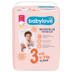 BABYLOVE pelene premium 3 midi 46kom slide slika