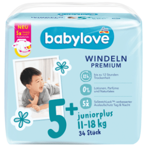 BABYLOVE pelene premium 5+ juniorplus 34kom slide slika