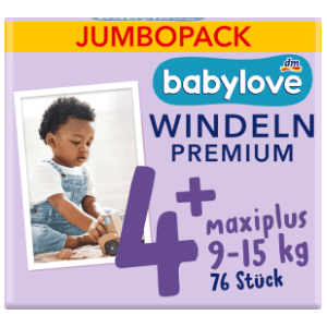 BABYLOVE pelene premium JP 4+ maxiplus 76kom slide slika