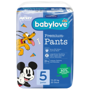 BABYLOVE pelene premium pants 5 junior 20kom slide slika
