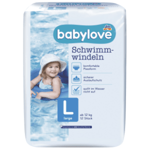 BABYLOVE pelene za plivanje L large 12kom slide slika