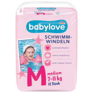 BABYLOVE pelene za plivanje M medium 12kom slide slika