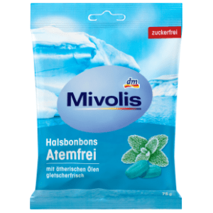 Bomboni MIVOLIS mentol i eterično ulje sa zaslađivačima 75g slide slika