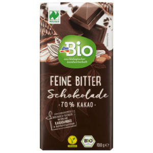 Tamna čokolada DM BIO 70% kakao 100g slide slika