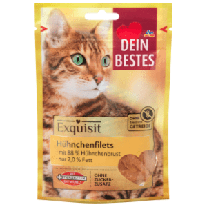 DEIN BESTES Exquisit užina za odrasle mačke pileći file 50g slide slika