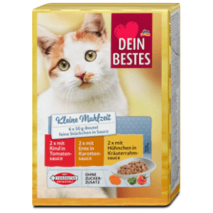 DEIN BESTES hrana za mačke govedina piletina i puretina 6x50g slide slika