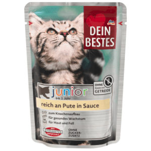 DEIN BESTES Junior hrana za mačke puretina u umaku 100g slide slika