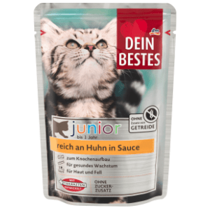 DEIN BESTES Junior hrana za mačke piletina u umaku 100g slide slika